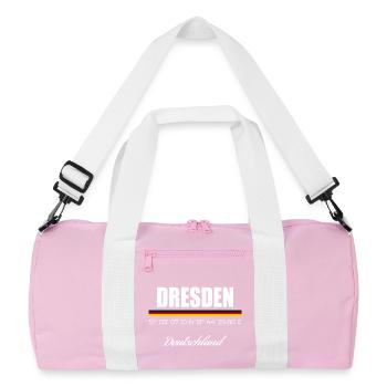 Dresden - Recycled Duffel Bag - pink/white - Front