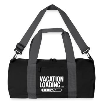 Vacation Loading... - Recycled Duffel Bag - black/graphite grey - Front