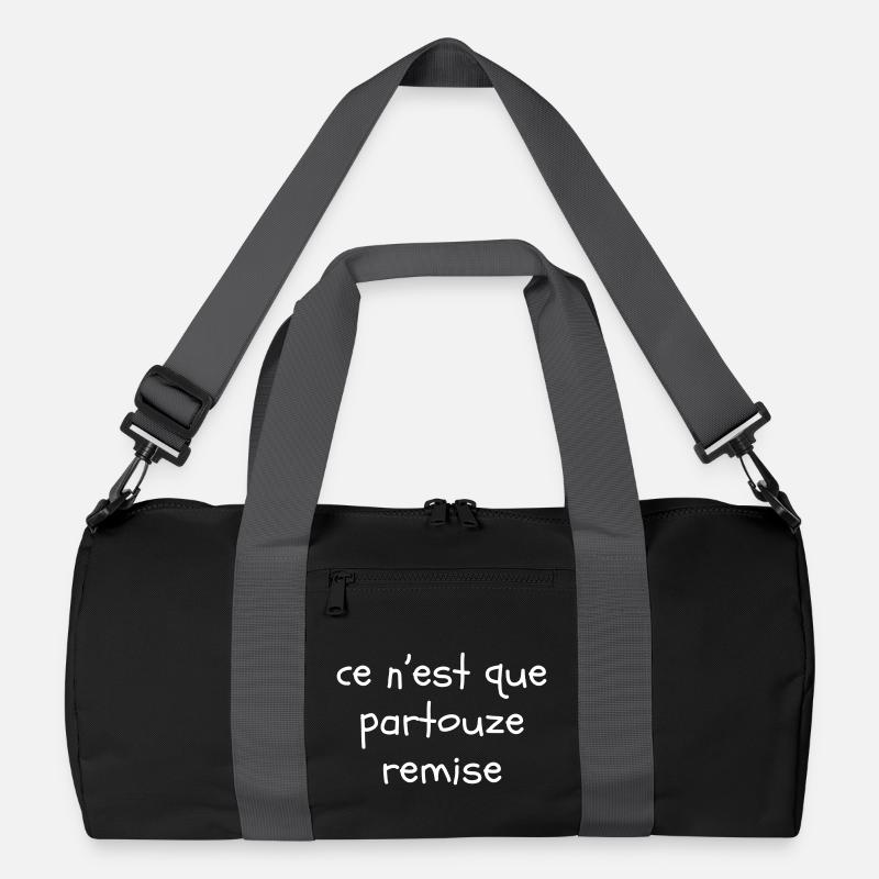 Ce n'est que partouze remise - Sac de sport recyclé - noir/gris graphite
