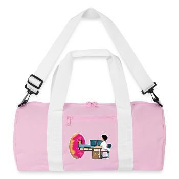 Gift Manip Radio Scanner Irm Donut Radiology - Recycled Duffel Bag - pink/white - Front