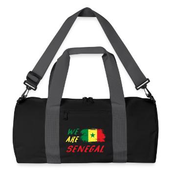 Nous sommes le Sénégal - Sac de sport recyclé - noir/gris graphite - Devant