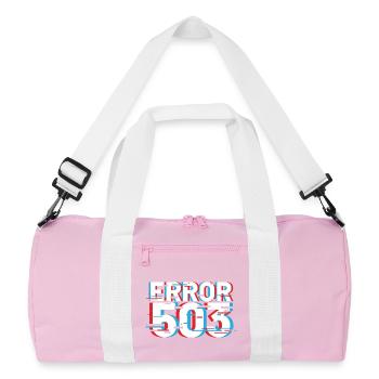 Error 503 Glitch - Recycled Duffel Bag - pink/white - Front