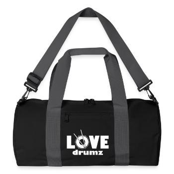 Love Drumz Heartbeat Conception graphique - Sac de sport recyclé - noir/gris graphite - Devant