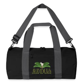 ACOUA - Sac de sport recyclé - noir/gris graphite - Devant