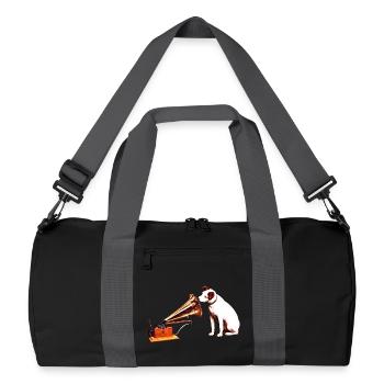 His Master's Voice painting - Recycled Duffel Bag - black/graphite grey - Front