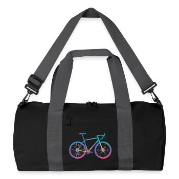 Conception de vélo de cyclisme dégradé - Sac de sport recyclé - noir/gris graphite - Devant