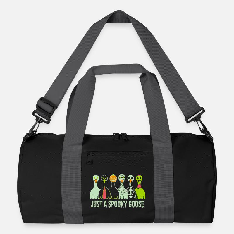 Just A Spooky Goose Halloween Vibes Recycled Duffel Bag