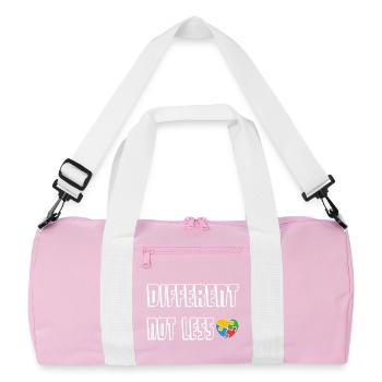 Be Different Heart Puzzle - Recycled Duffel Bag - pink/white - Front