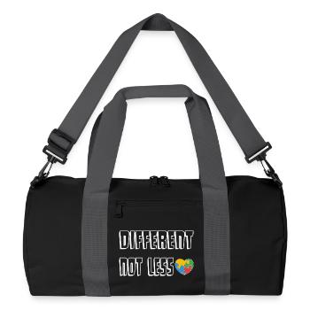 Be Different Heart Puzzle - Sac de sport recyclé - noir/gris graphite - Devant