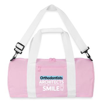 Orthodontistes Architectes Pour Votre Sourire Vêtements - Sac de sport recyclé - rose/blanc - Devant