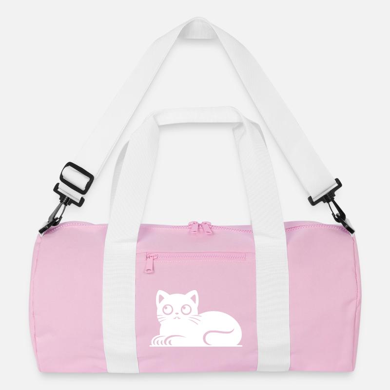 Dessin mignon de style tatouage de chat chat Sac de sport recyclé