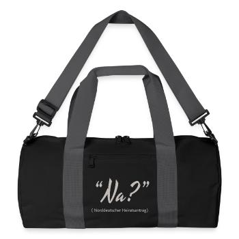 North German marriage proposal Well? - Recycled Duffel Bag - black/graphite grey - Front