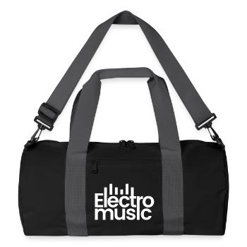 Electro music logo - Recycled Duffel Bag - black/graphite grey - Front