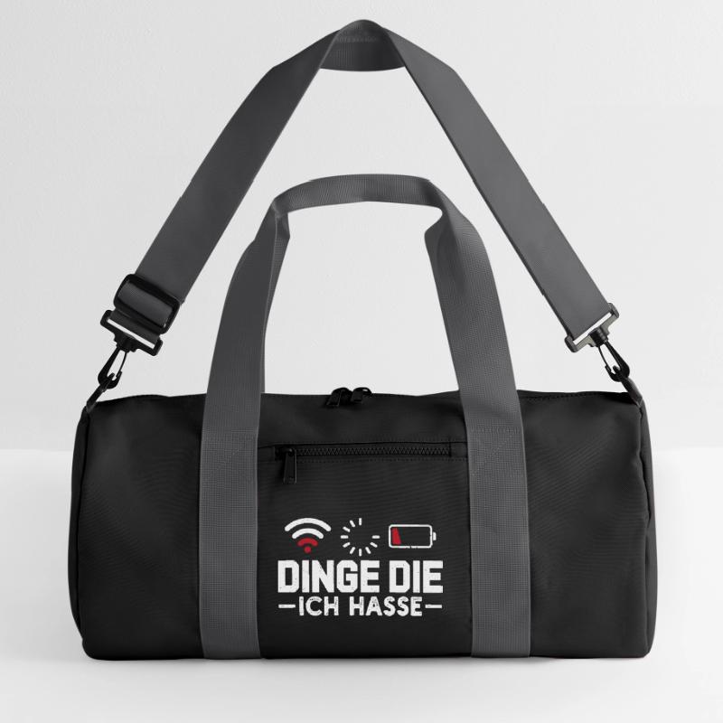 Nerd Computer DINGE DIE ICH HASSE LUSTIG Recycelte Duffel Bag