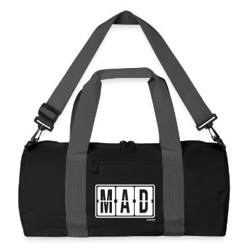 Madrid MAD, City Souvenir Socks, Bag, Mug - Recycled Duffel Bag - black/graphite grey - Front
