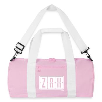 Zurich ZRH, City Souvenir, Hoodie, Flip-flops - Recycled Duffel Bag - pink/white - Front