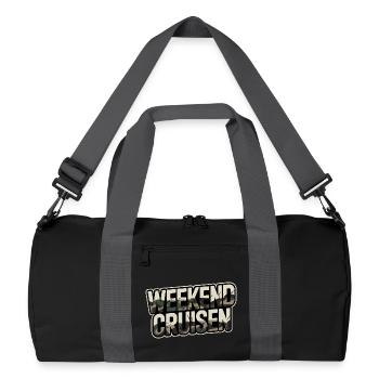 Croisière du week-end pour les amateurs de voitures et de tuning - Sac de sport recyclé - noir/gris graphite - Devant