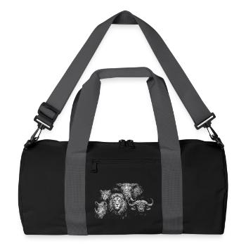 „Big Five“ - Recycelte Duffel Bag - Schwarz/Graphitgrau - Vorne
