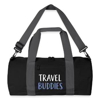 Compagnons de voyage - Sac de sport recyclé - noir/gris graphite - Devant