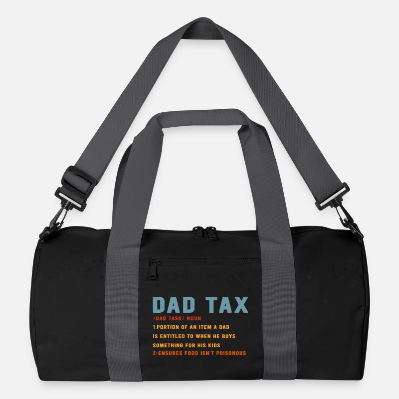 Papa Steuer Bold Teal & Orange Recycelte Duffel Bag