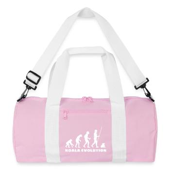 Koala Evolution - Recycled Duffel Bag - pink/white - Front