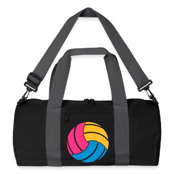 Le ballon de volley-ball - Sac de sport recyclé - noir/gris graphite - Devant