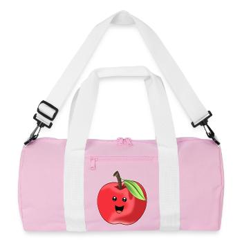 Delicious sweet apple - design - Recycled Duffel Bag - pink/white - Front