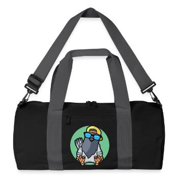 Colombe fraîche - Sac de sport recyclé - noir/gris graphite - Devant