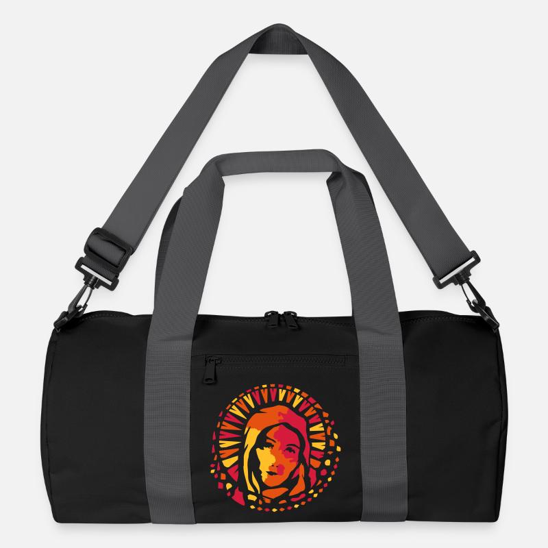 Kirchenfenster Stil Maria Mutter Gottes Recycelte Duffel Bag