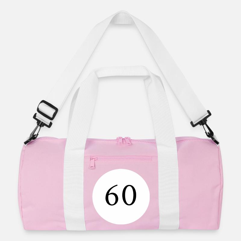 60th Birthday 60th Anniversary Template Pattern Recycled Duffel Bag