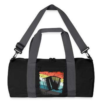 Accordéon Harmonica - Sac de sport recyclé - noir/gris graphite - Devant