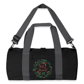Feliz Natal Merry Christmas Merry Christmas - Recycled Duffel Bag - black/graphite grey - Front