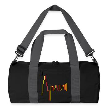 Spain Stock Exchange Red Yellow - Recycled Duffel Bag - black/graphite grey - Front