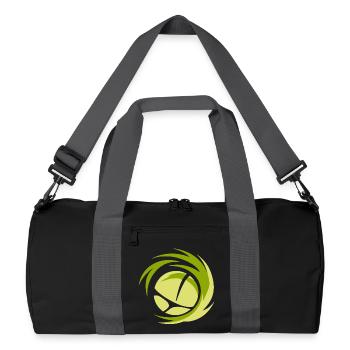 Logo de volleyball minimaliste - Sac de sport recyclé - noir/gris graphite - Devant