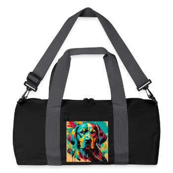 Dog - Recycled Duffel Bag - black/graphite grey - Front