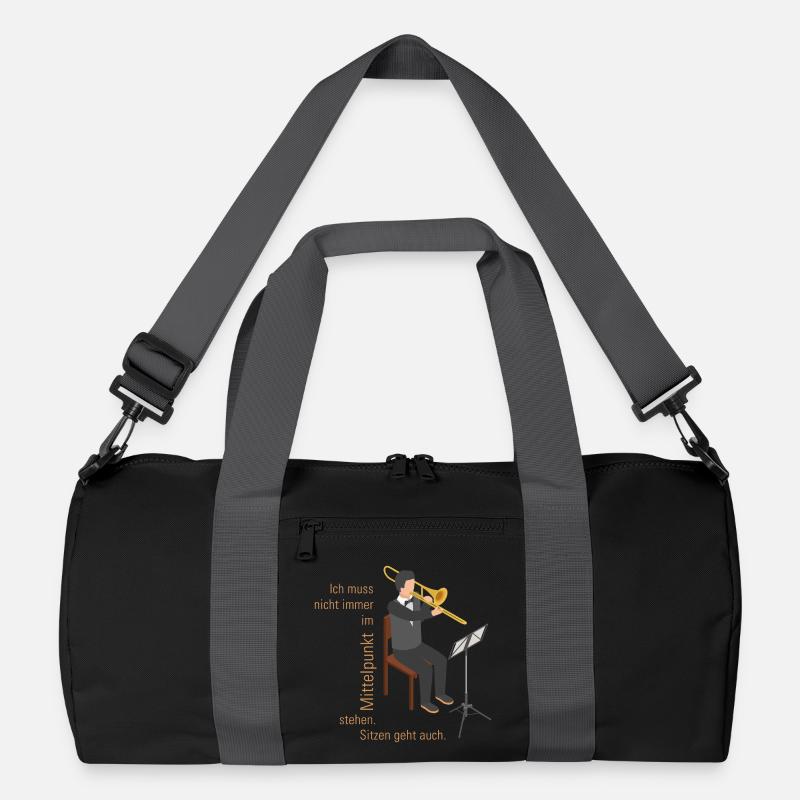 Ich muss nicht immer im Mittelpunkt stehen POSAUNE Recycelte Duffel Bag