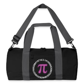 Pi-Tag - Glücklicher Pi-Tag - Recycelte Duffel Bag - Schwarz/Graphitgrau - Vorne