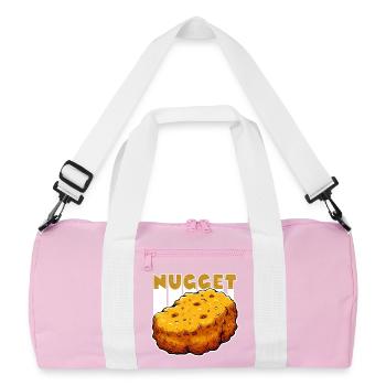 Nugget-Love Chicken Nugget - Recycled Duffel Bag - pink/white - Front