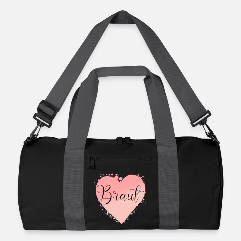 Team Braut-Herz! Personalisierbar Recycelte Duffel Bag