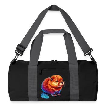 Beaver - Recycled Duffel Bag - black/graphite grey - Front