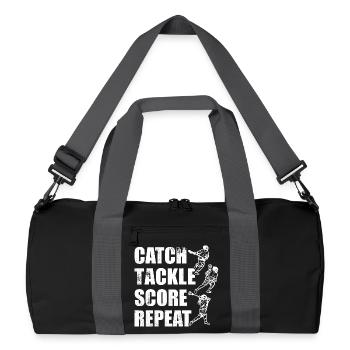 Jeu de crosse - Sac de sport recyclé - noir/gris graphite - Devant