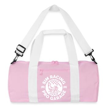 Emblème de Simracing Patch Sim Racer Icône de jeu - Sac de sport recyclé - rose/blanc - Devant