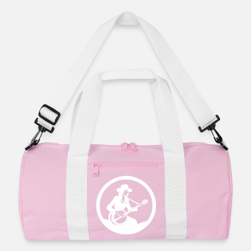 Banjo Player Drawing Recycled Duffel Bag