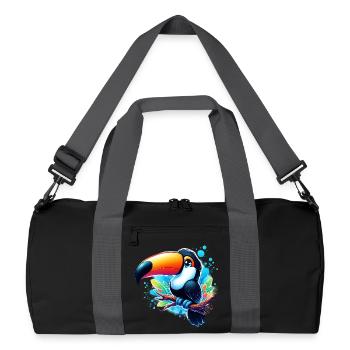 Toucan - Recycled Duffel Bag - black/graphite grey - Front