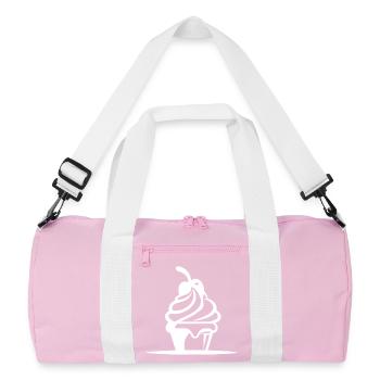 Graphique de crème glacée - Sac de sport recyclé - rose/blanc - Devant