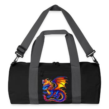 Dragon - Recycled Duffel Bag - black/graphite grey - Front