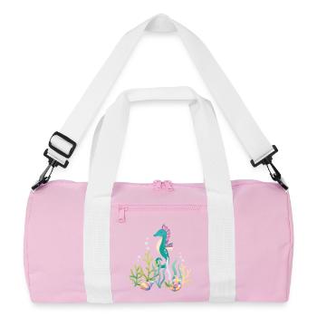 Aquarium marin Seahorse Design - Sac de sport recyclé - rose/blanc - Devant