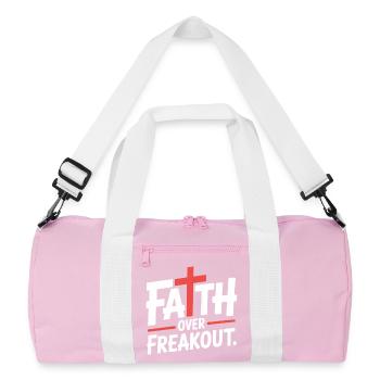 La foi sur la panique La foi en Jésus - Sac de sport recyclé - rose/blanc - Devant