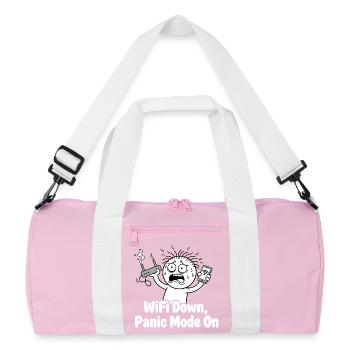 Panne WiFi Mode panique Mème - Sac de sport recyclé - rose/blanc - Devant