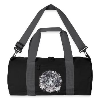 Majestic White Tiger – Mystic Jungle - Recycled Duffel Bag - black/graphite grey - Front